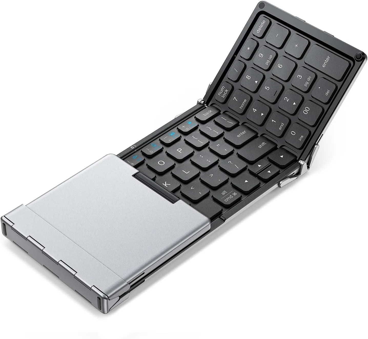 iClever BK09 คีย์บอร์ดไร้สายพับได้ พร้อม Numpad และ Stand Holder